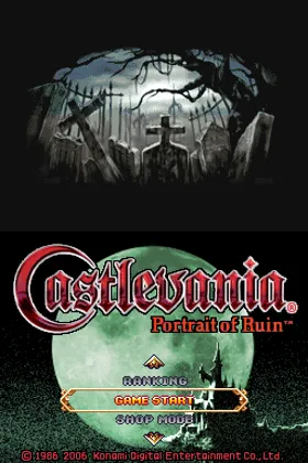 Castlevania - Portrait of Ruin (USA) screen shot title